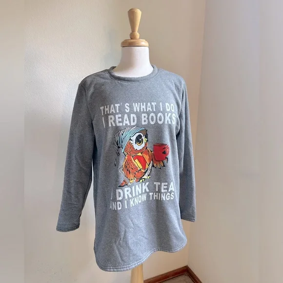 Lilicloth Tops Owl Fuzzy Sweatshirt Poshmark